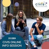 Ανακοίνωση του γραφείου CIVIS στο Ε.Κ.Π.Α. προς τους φοιτητές/τις φοιτήτριες για το «CIVIS Online Partner Webinar» [21/11/2024]