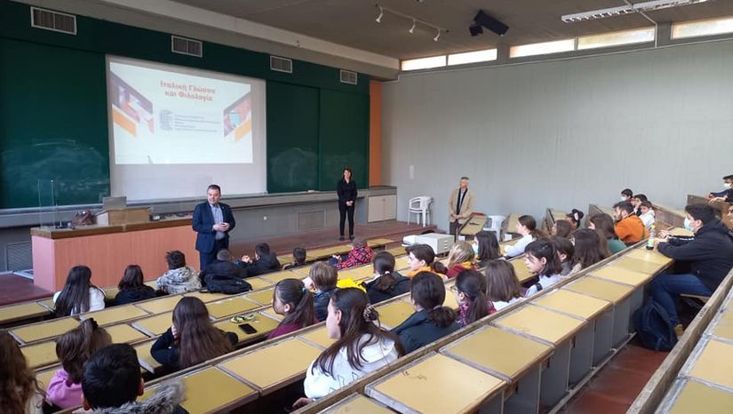 Επίσκεψη μαθητών Γυμνασίου στο Τμήμα Ιταλικής Γλώσσας και Φιλολογίας του ΕΚΠΑ